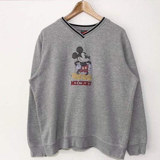 Vintage Mickey Mouse Embroidered Sweatshirt (L)