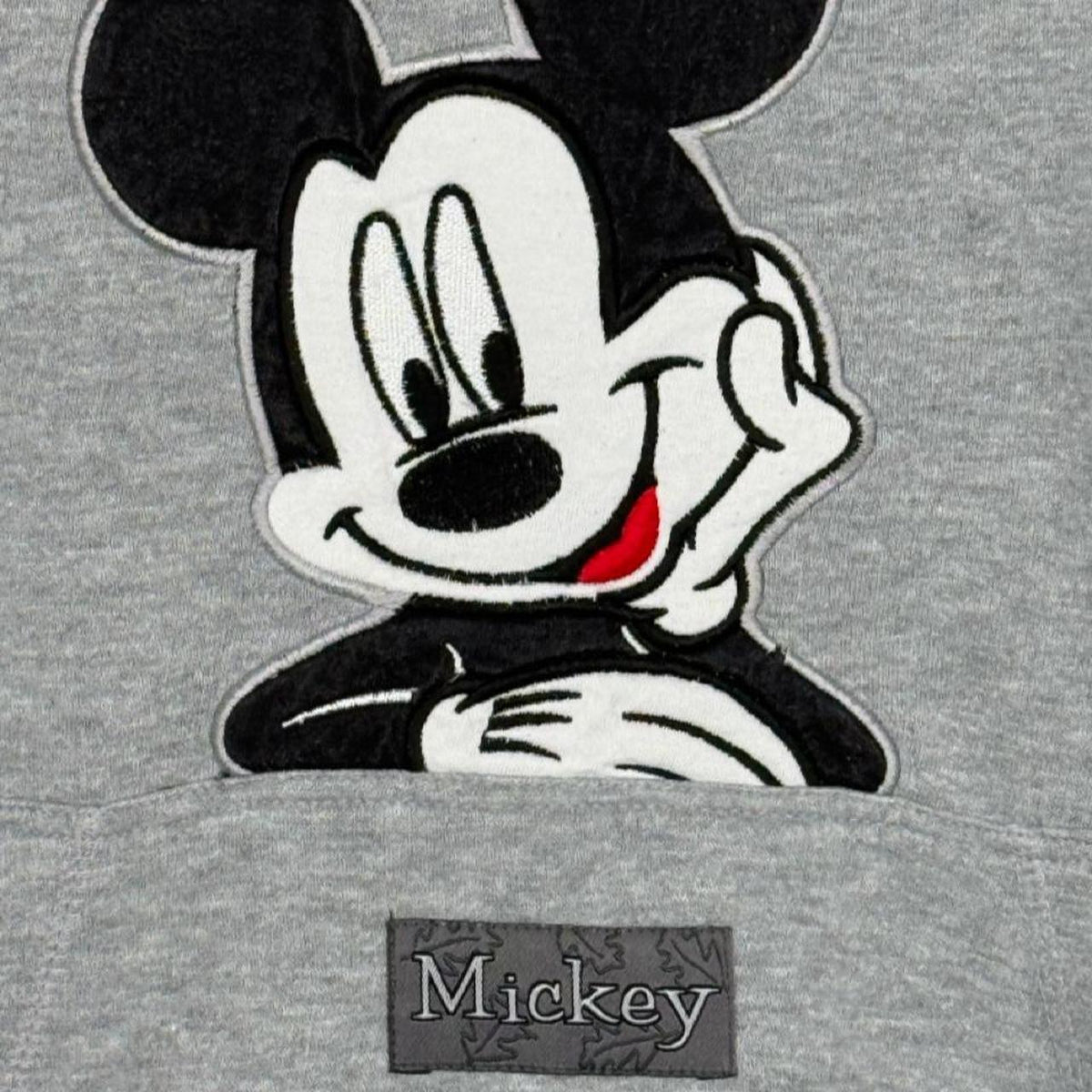 Vintage 90s Mickey Mouse Grey Hoodie (M)