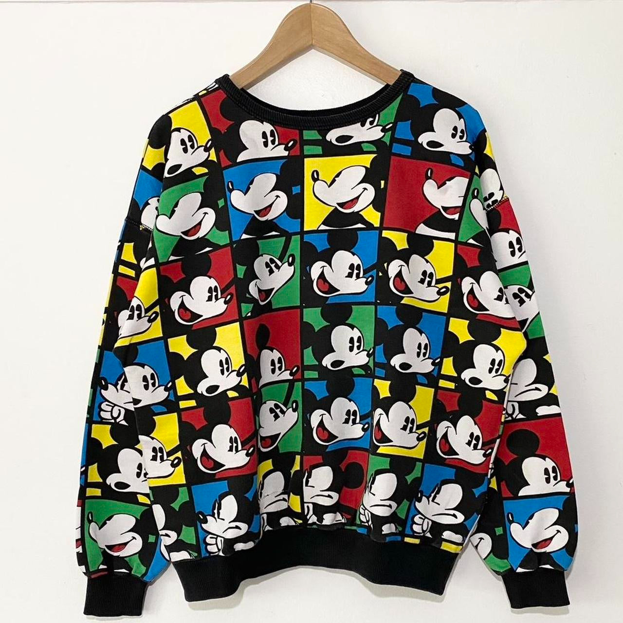 Vintage Mickey & Co Colour Squares Sweatshirt (M)