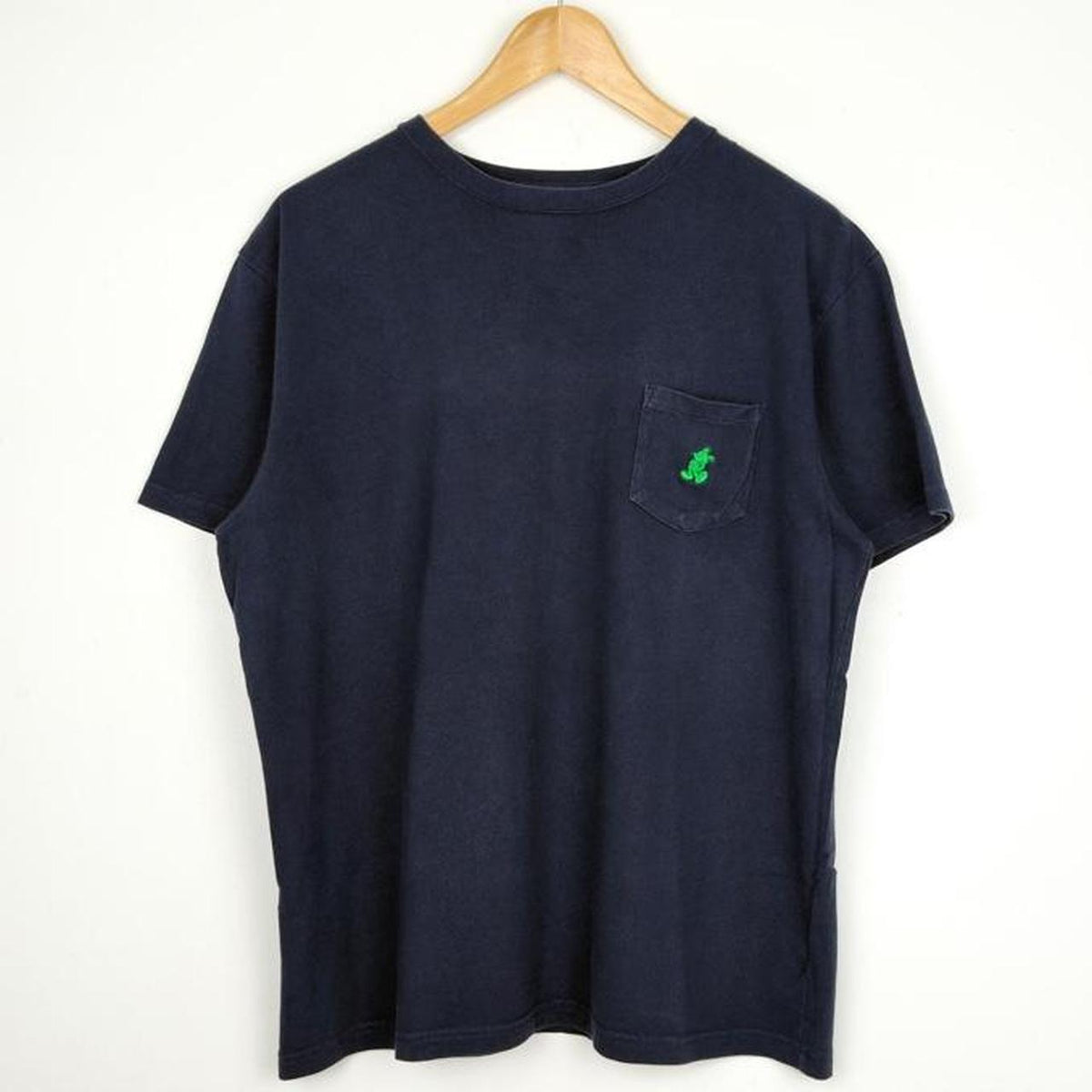 Vintage 00s Walt Disney World Mickey Emblem Navy Pocket T Shirt (M)