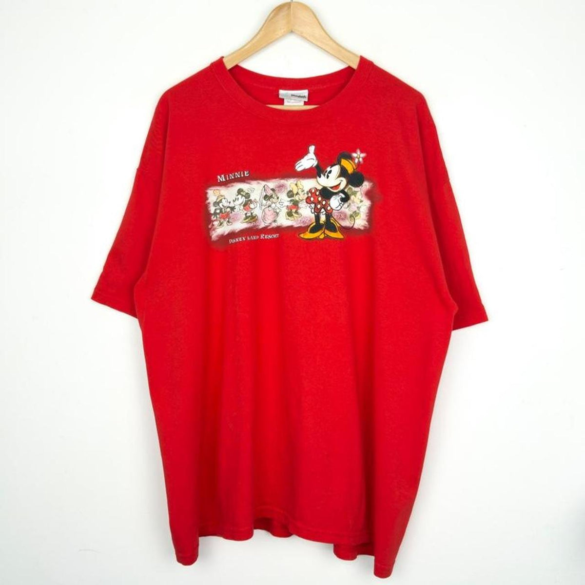 Disneyland Minnie Mouse 2000s Red T Shirt (XL)