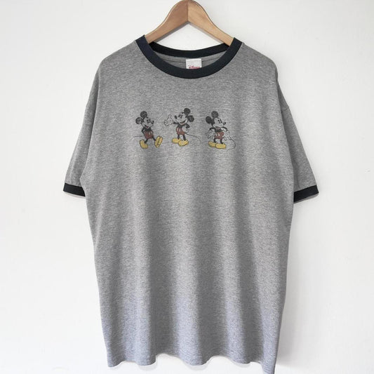 Vintage Mickey 00s Ringer T Shirt (XL)