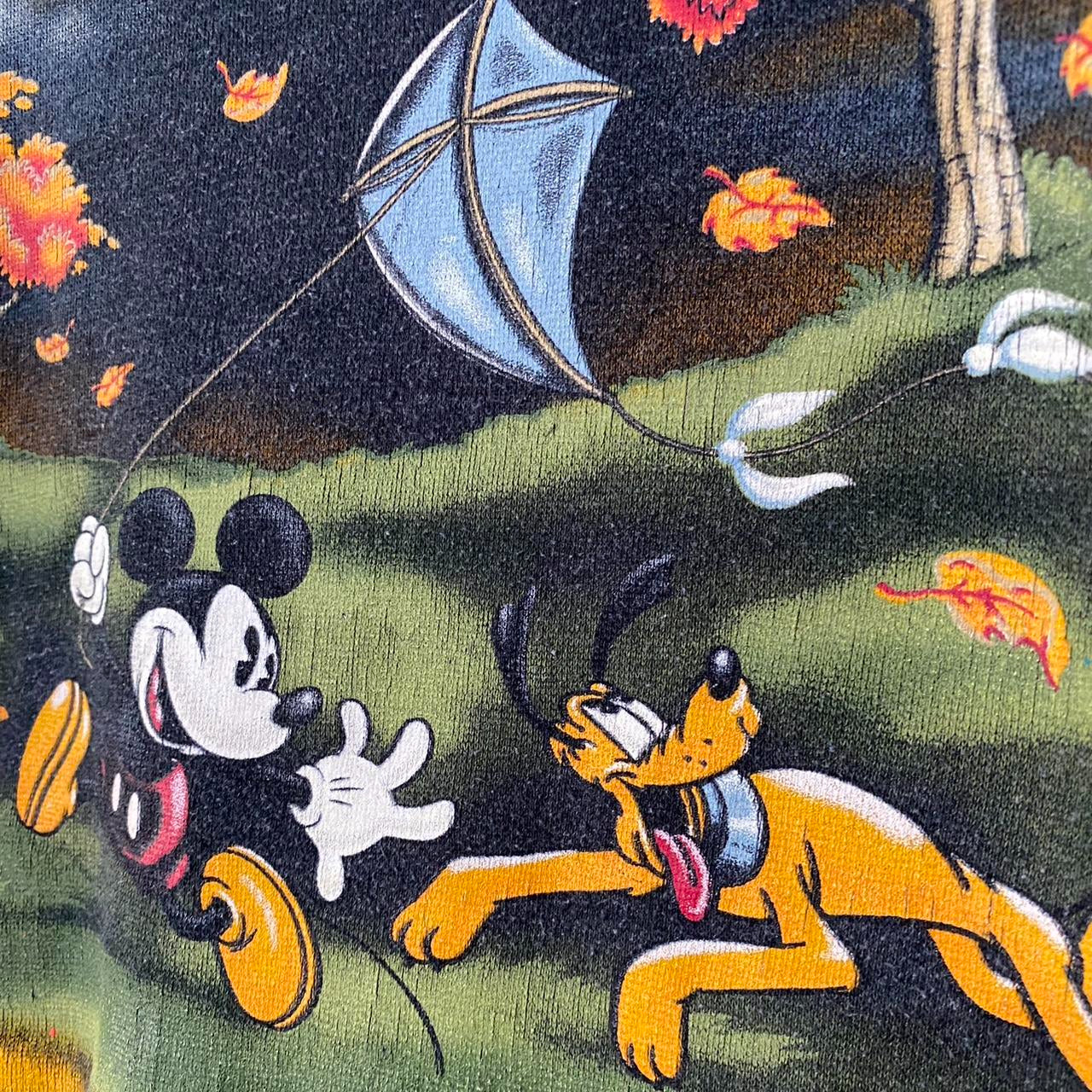 Vintage Mickey & Pluto Autumn Sweatshirt (L)