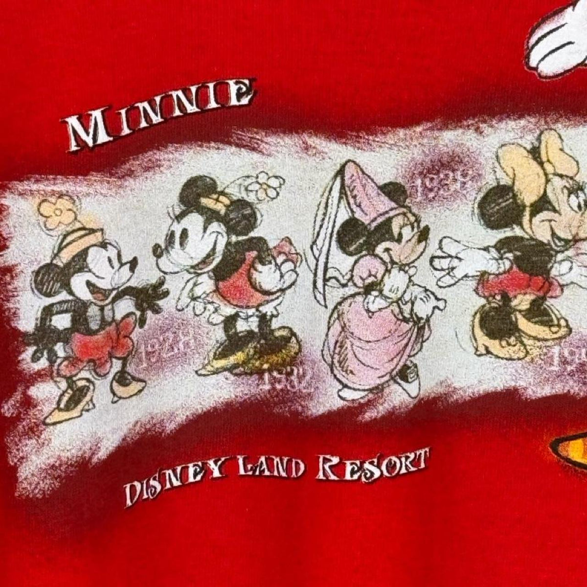 Disneyland Minnie Mouse 2000s Red T Shirt (XL)