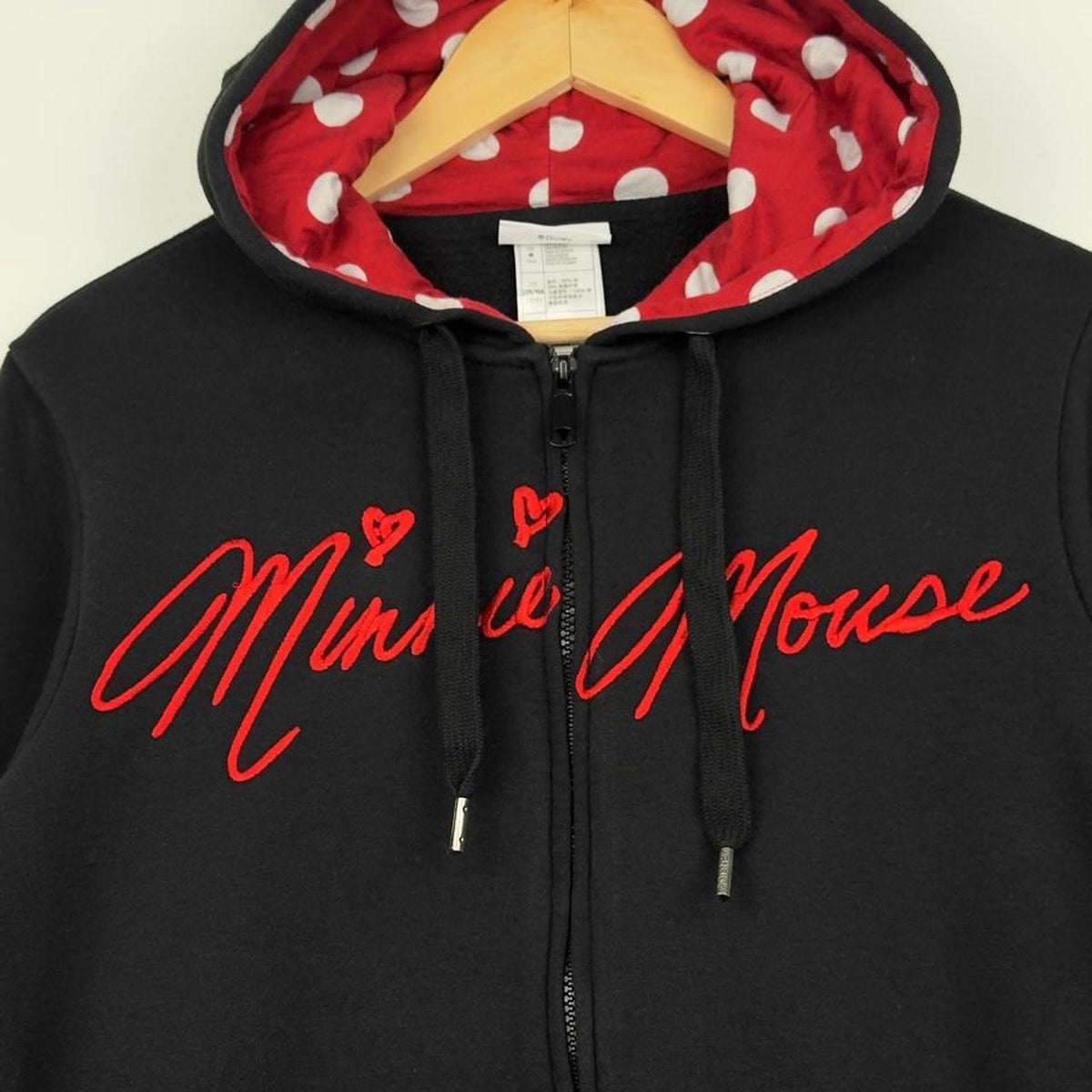 Disney Minnie Mouse Ears Black Hoodie (S)