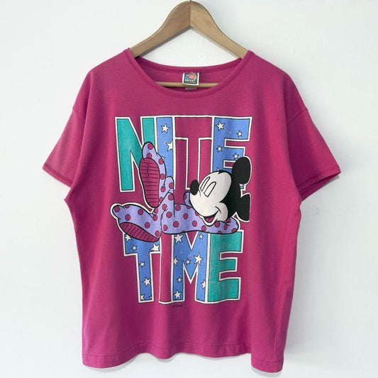 Vintage Mickey Nite Time Sleepwear 90s T Shirt (S)