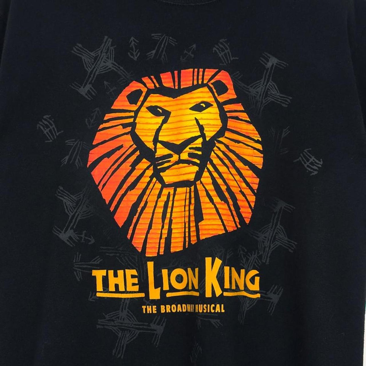 Disney The Lion King Broadway Musical 2000s Black T Shirt (M)