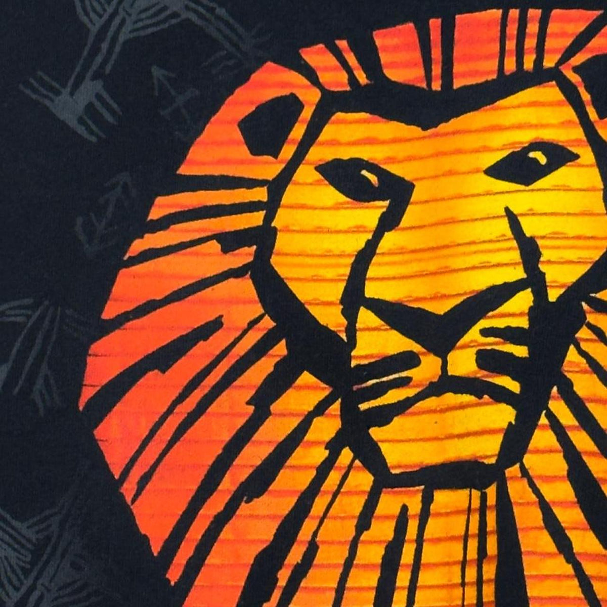 Disney The Lion King Broadway Musical 2000s Black T Shirt (M)