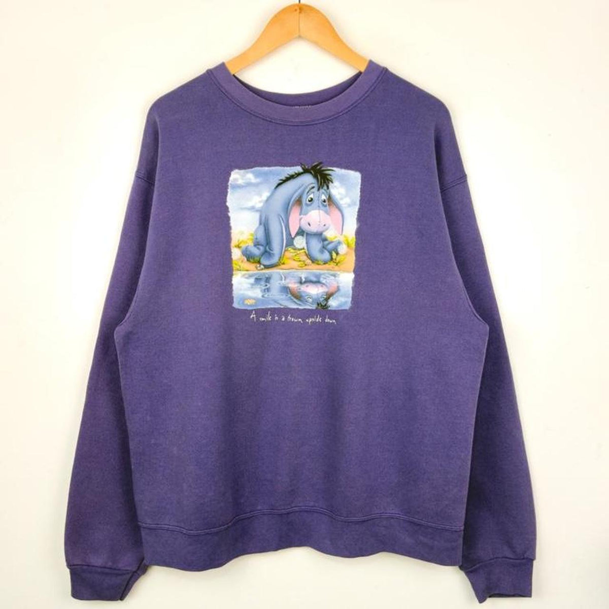 Vintage 00s Disney Store Eeyore Purple Sweatshirt (L)