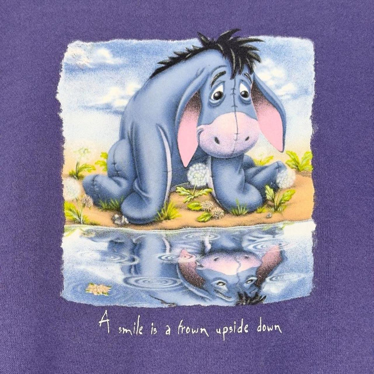 Vintage 00s Disney Store Eeyore Purple Sweatshirt (L)