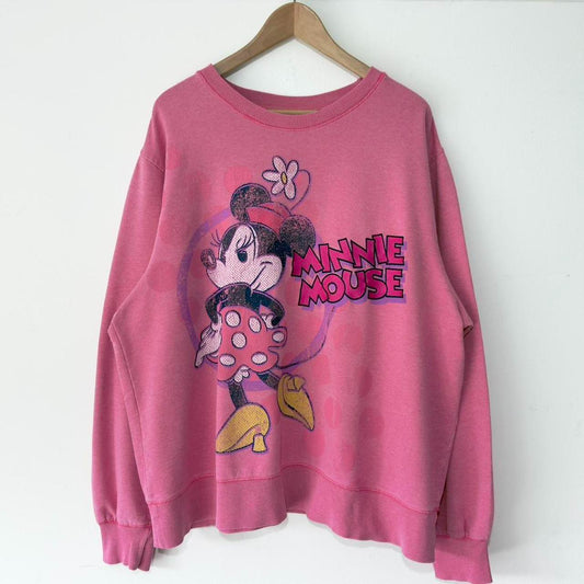 Pink Minnie Mouse 00s Sweatshirt (XL)