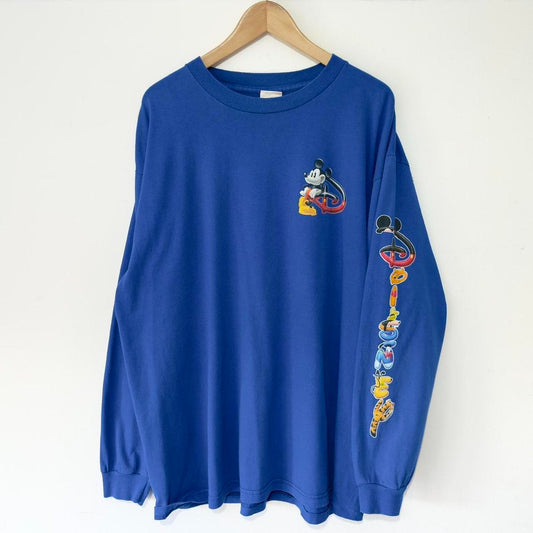 Vintage Disney Letters 00s Long Sleeve (XL)
