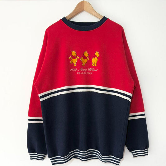 Vintage Pooh Hundred Acre Wood 90s Sweatshirt (L)