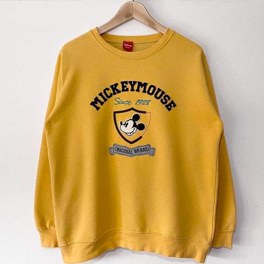 Mickey Mouse Original Brand Yellow Sweatshirt (M)