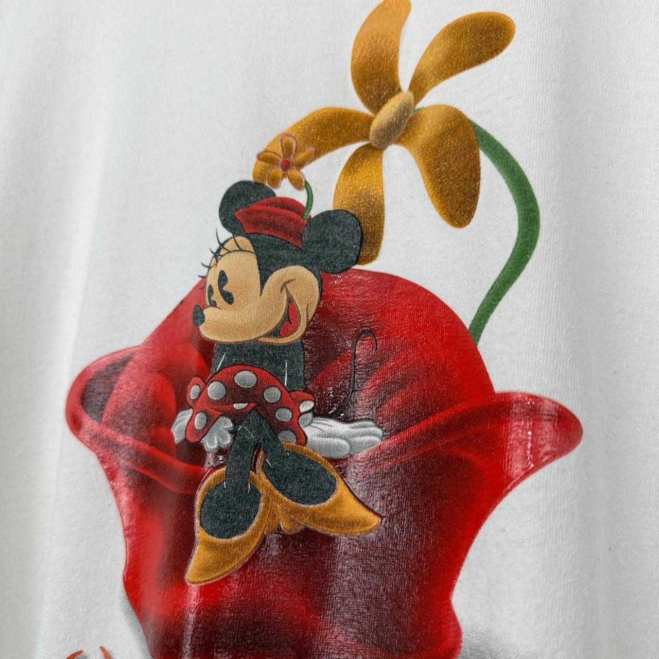 Vintage 00s Walt Disney World Minnie Mouse White T Shirt  (XXL)