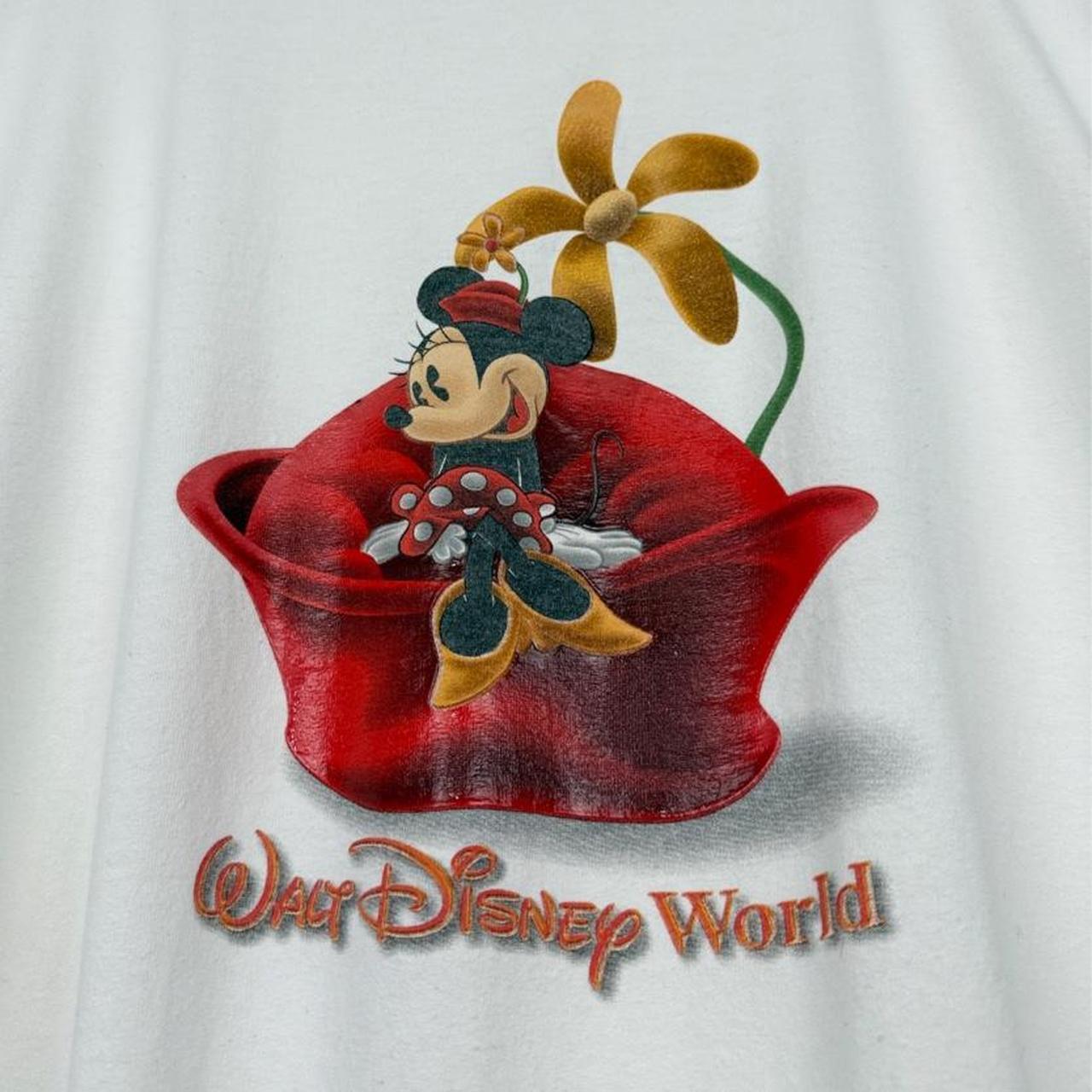 Vintage 00s Walt Disney World Minnie Mouse White T Shirt  (XXL)