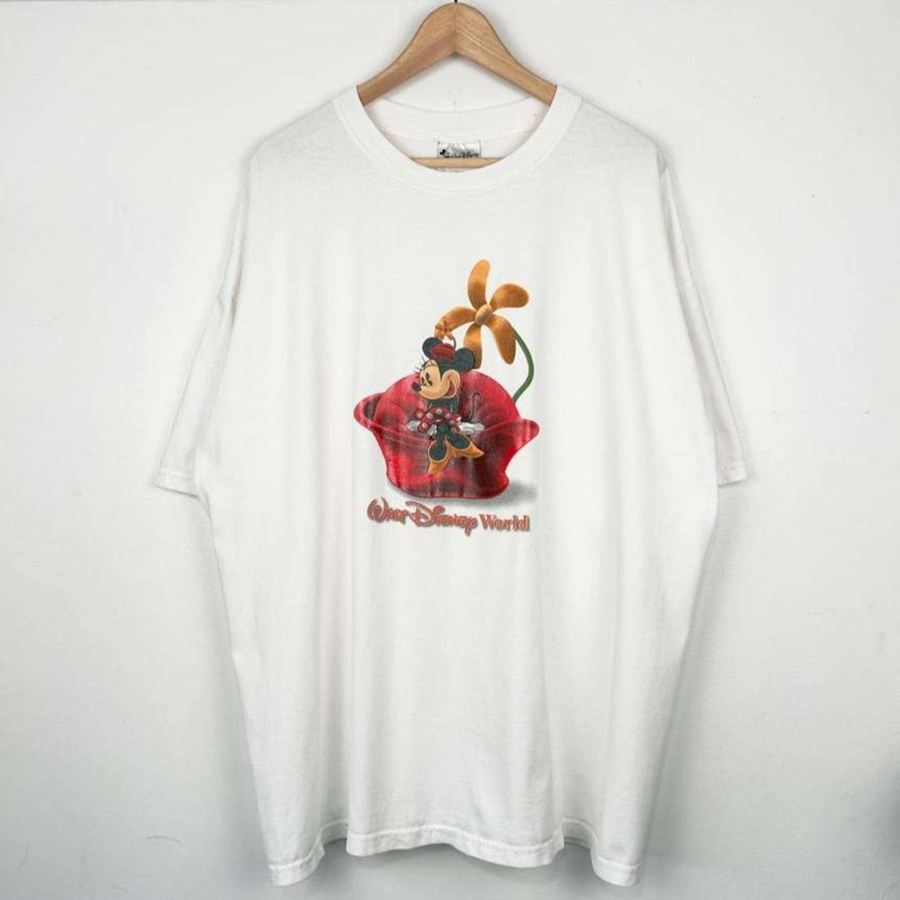Vintage 00s Walt Disney World Minnie Mouse White T Shirt  (XXL)
