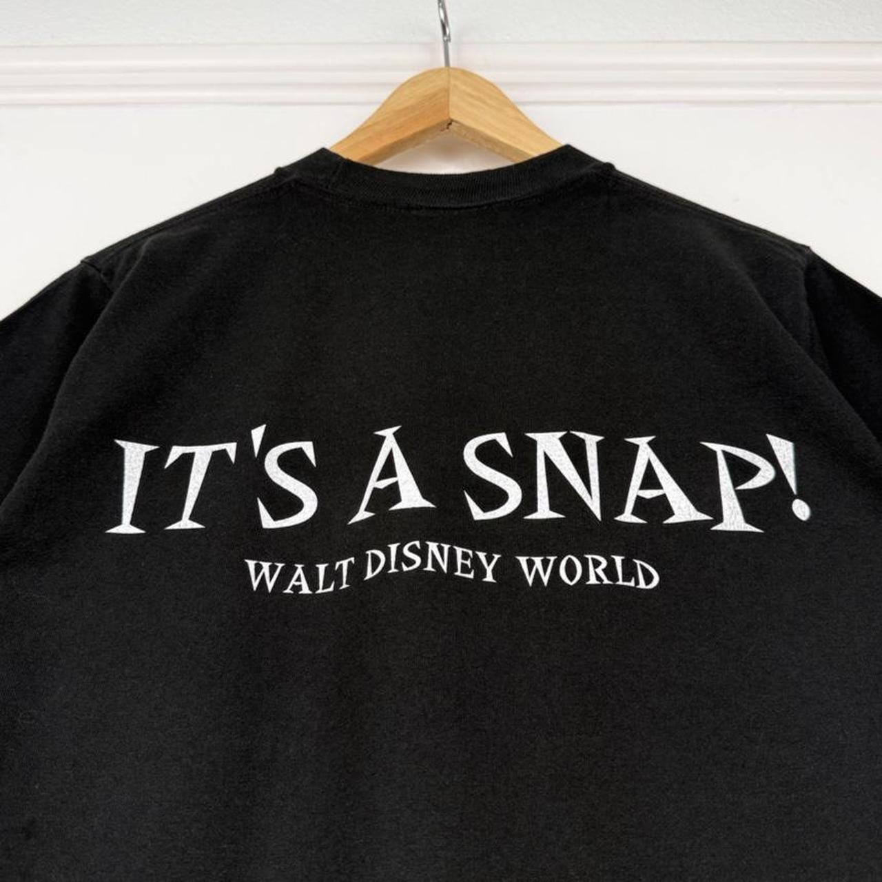 Vintage 90s Disney Tower of Terror It's A Snap! Black T Shirt (M)