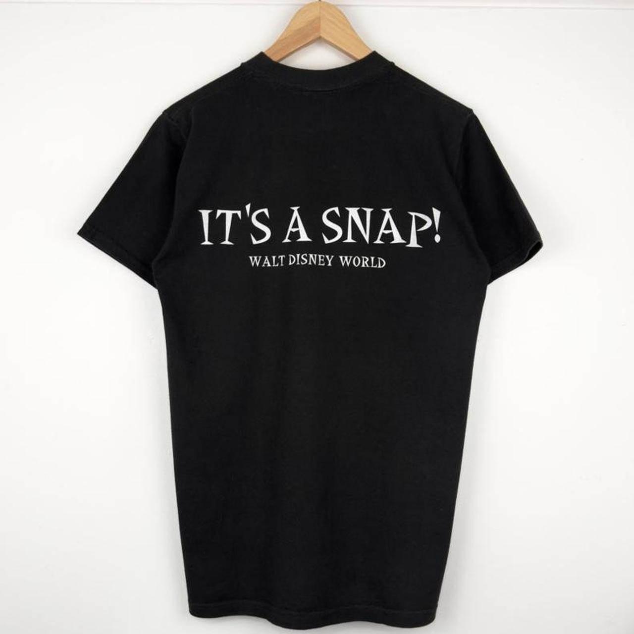 Vintage 90s Disney Tower of Terror It's A Snap! Black T Shirt (M)