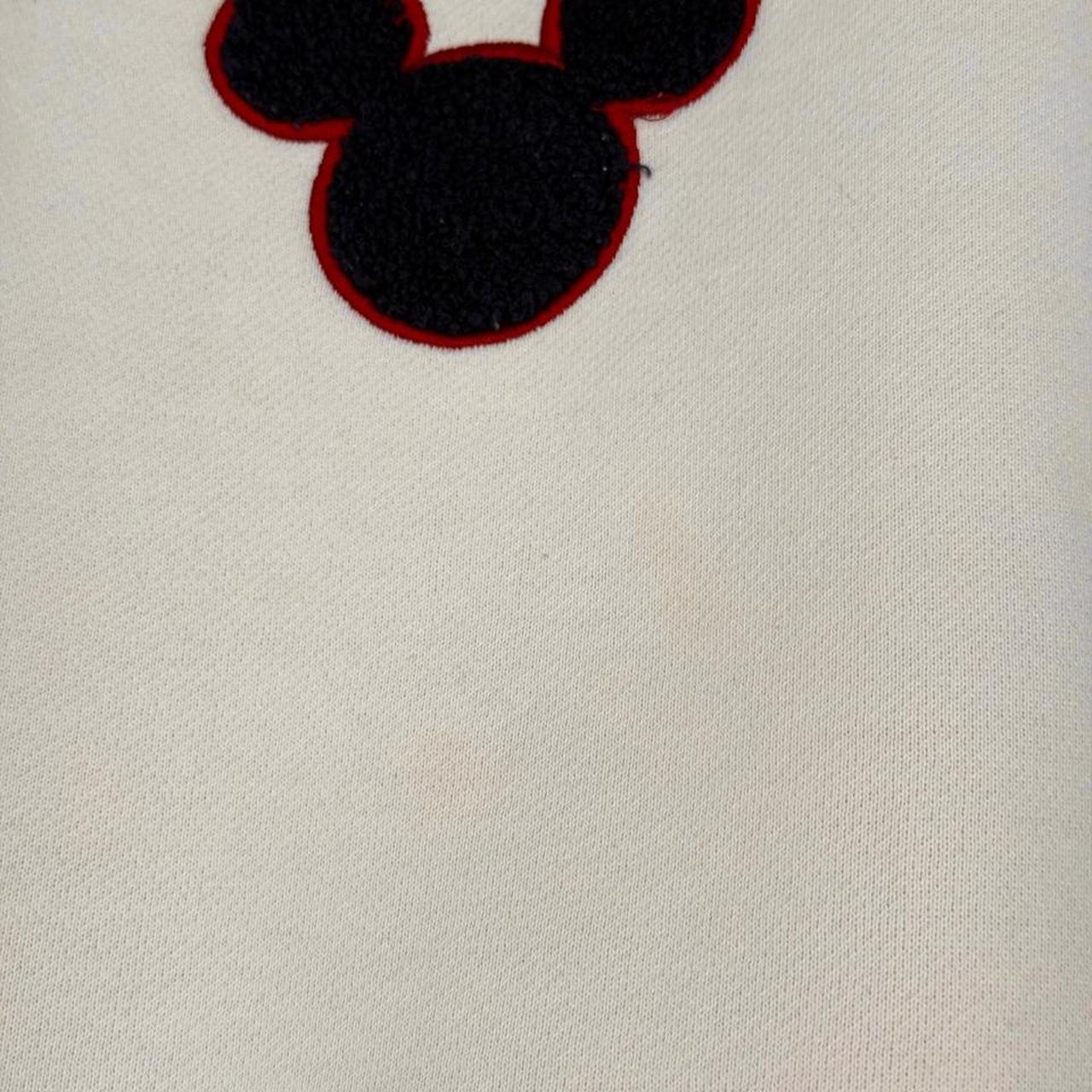 Vintage 90s Walt Disney World Embroidered Beige Cream Sweatshirt (M)