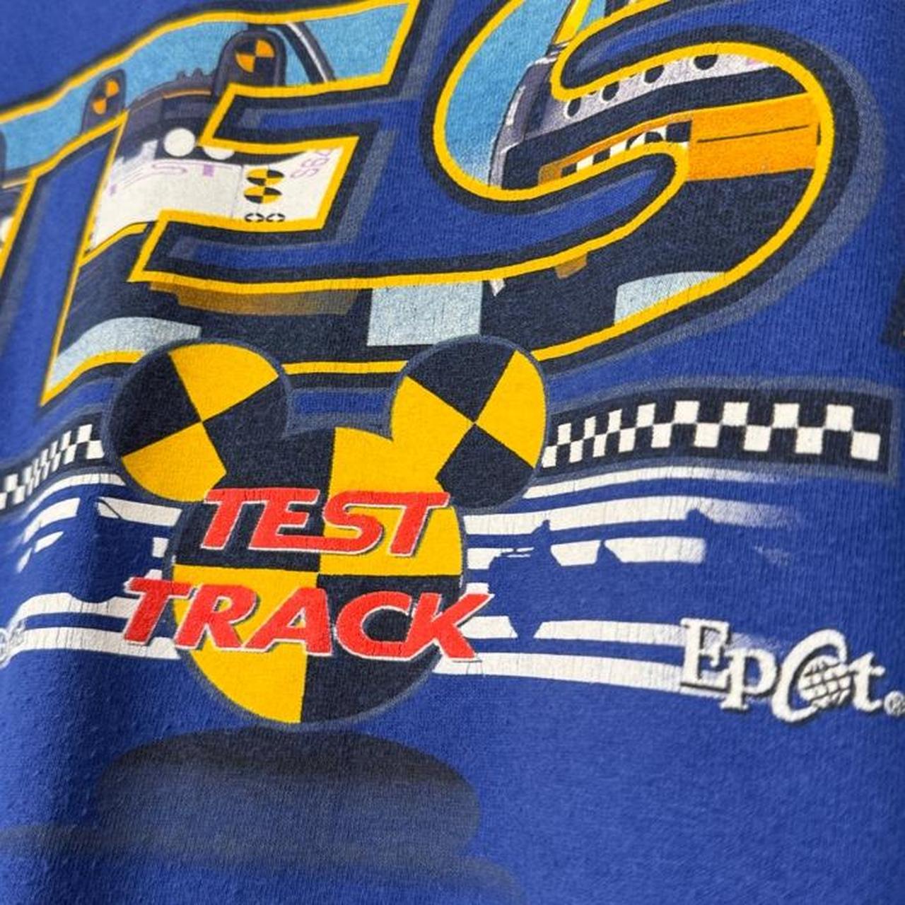 Vintage 00s Test Track Epcot Walt Disney World Blue T Shirt (L)