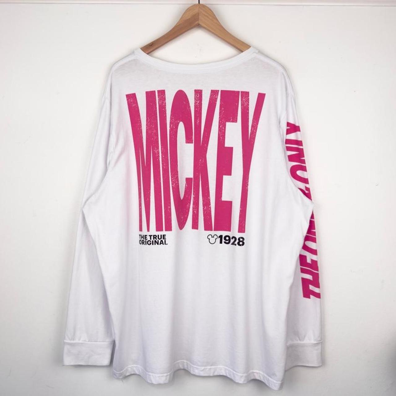 Mickey Mouse The One & Only White Pink Long Sleeve (XXL)
