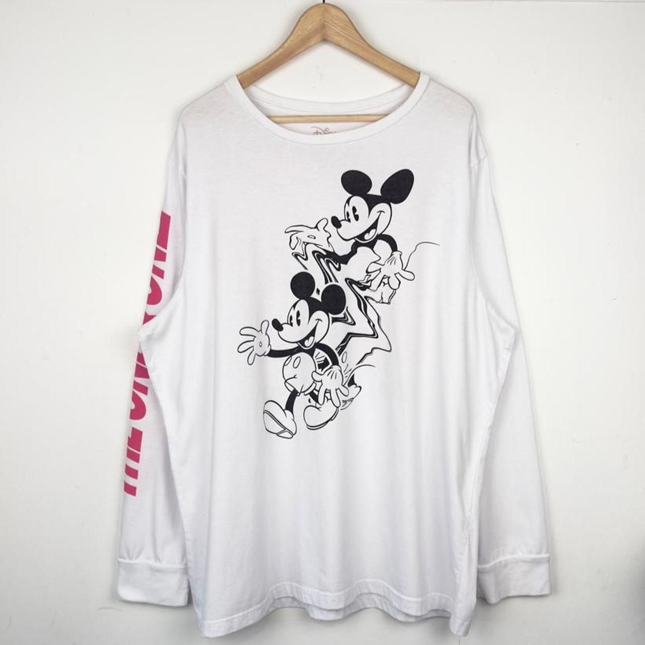 Mickey Mouse The One & Only White Pink Long Sleeve (XXL)