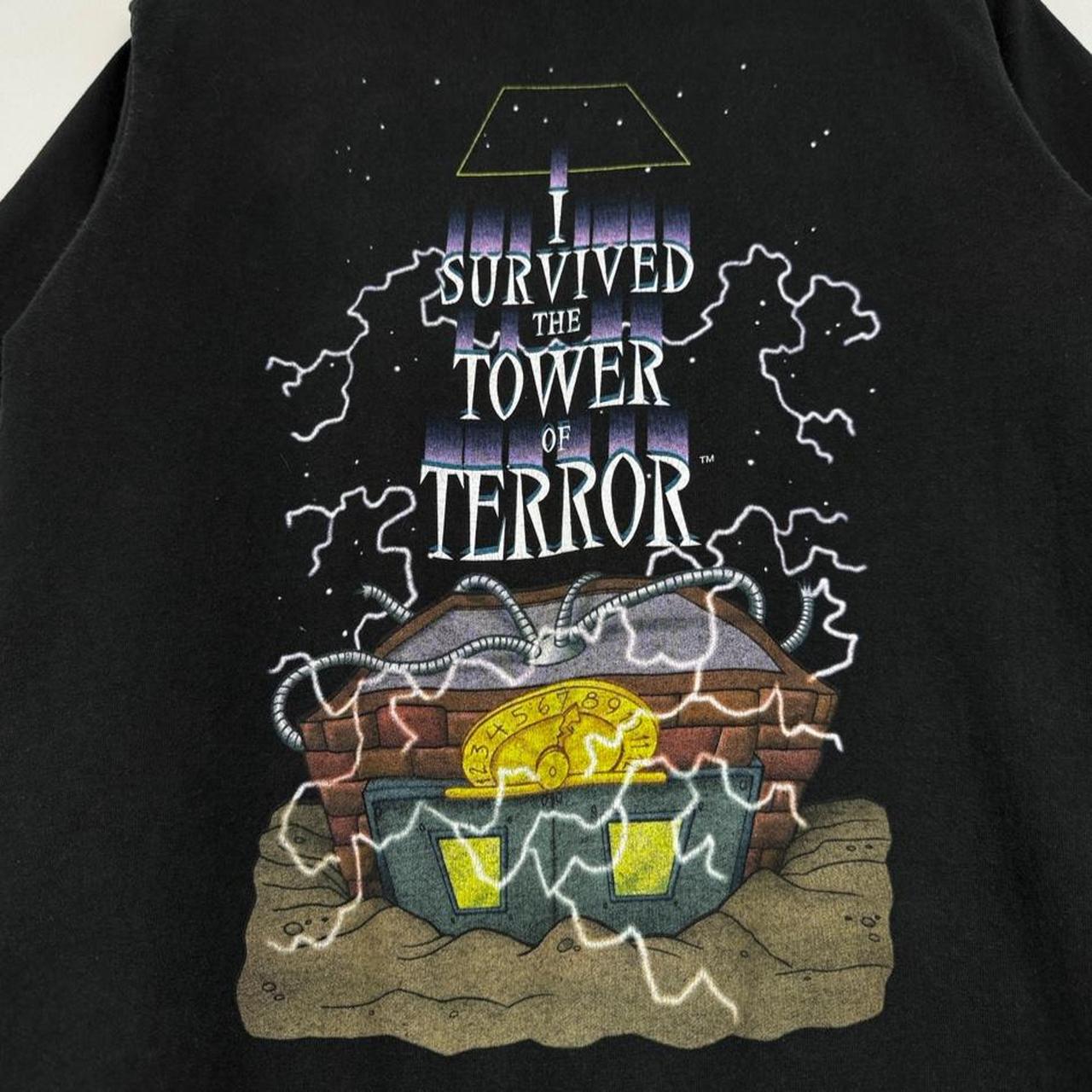 Vintage 90s Tower of Terror It's A Snap Disney World Black T Shirt (M)
