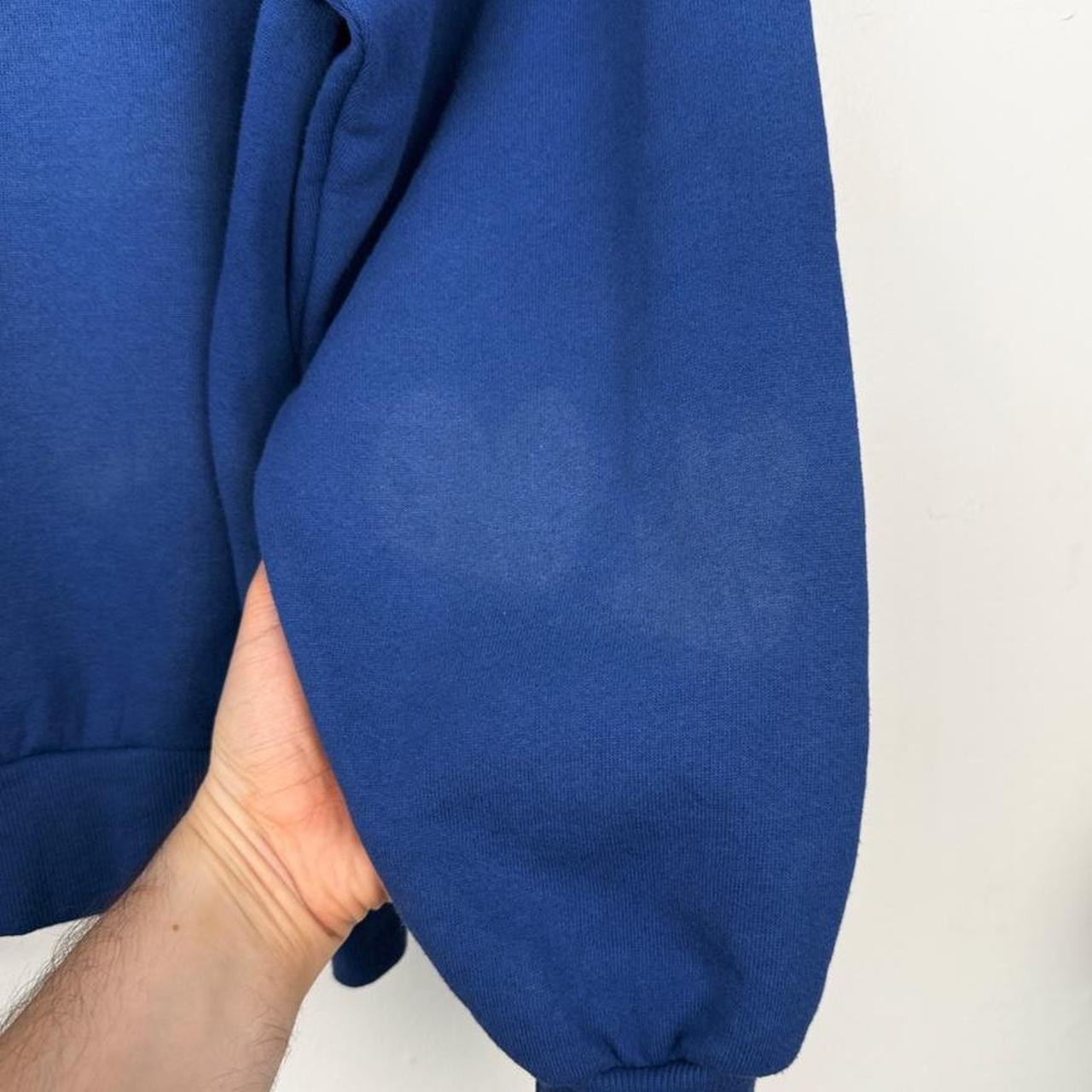 Vintage 90s Mickey Mouse Embroidered Blue Sweatshirt (M)
