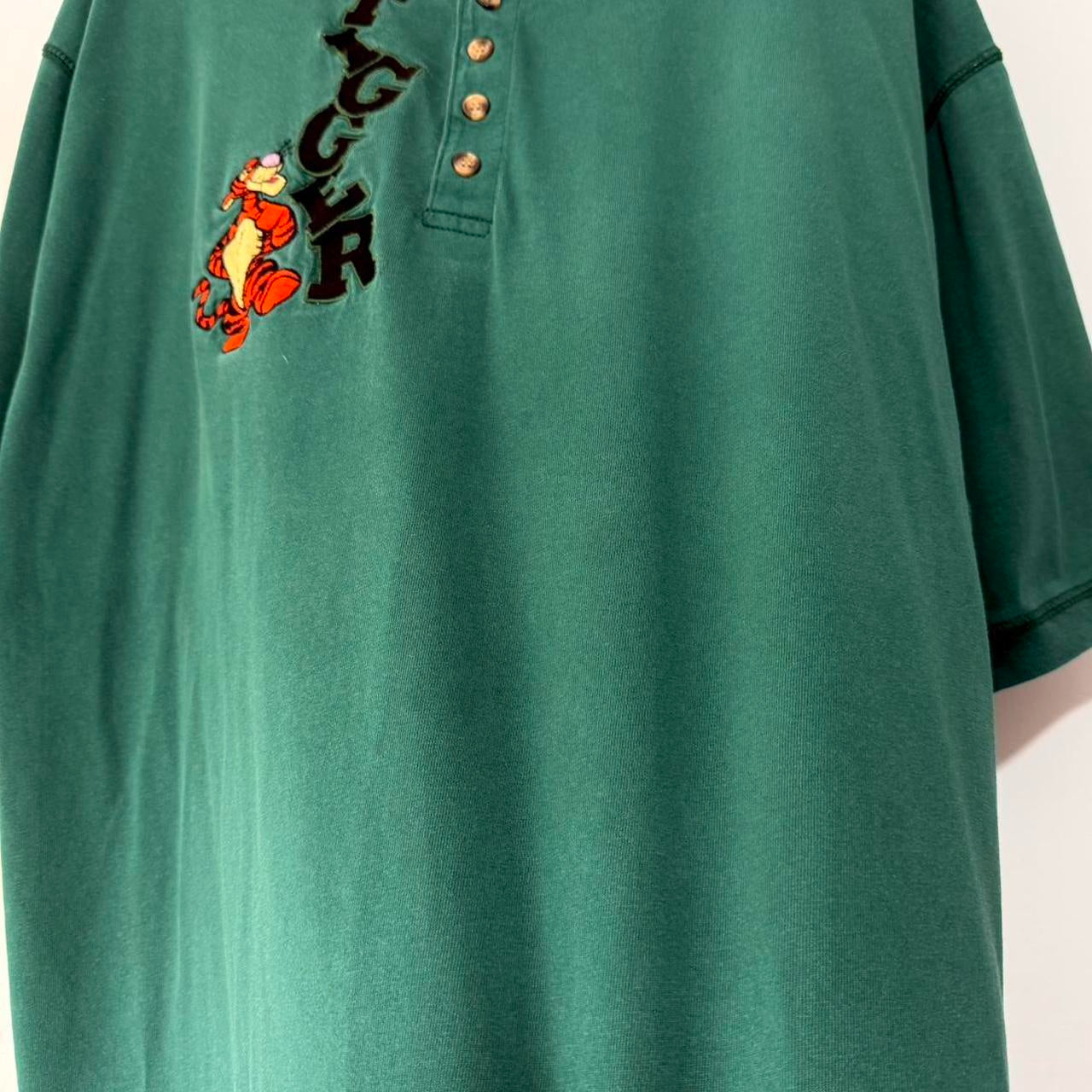 Vintage Tigger Embroidered 90s Henley T Shirt (XXL)