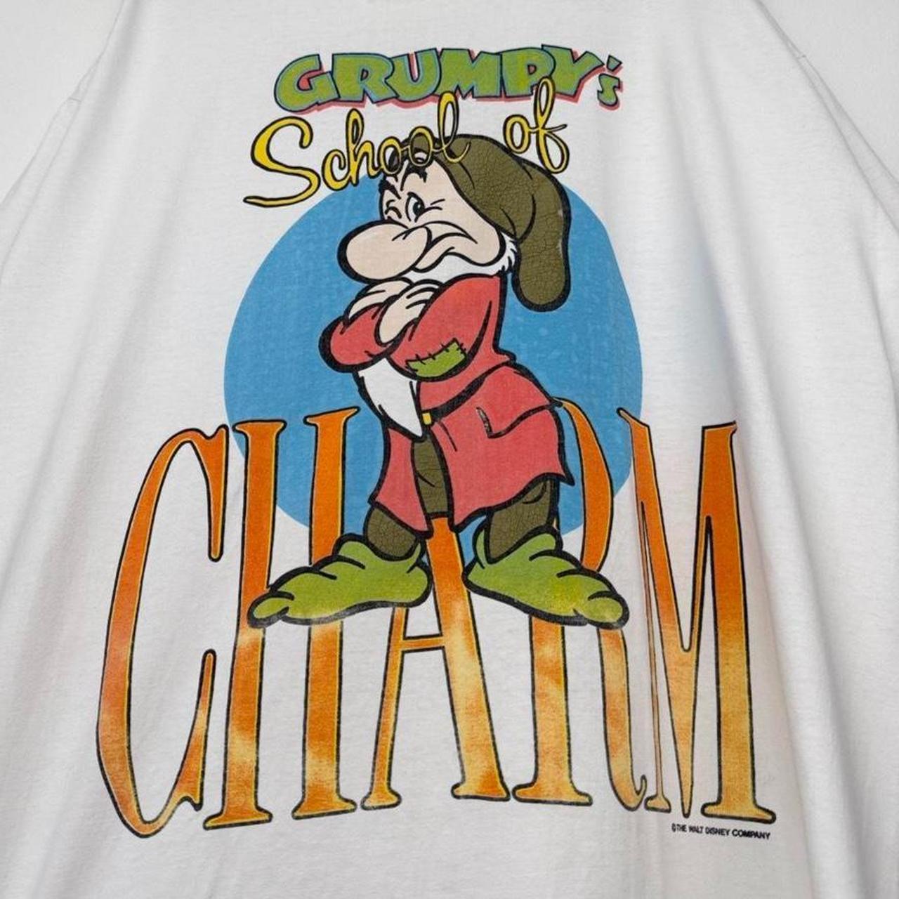 Vintage 90s Grumpy's School of Charm Disney Wear White T Shirt (XXL)