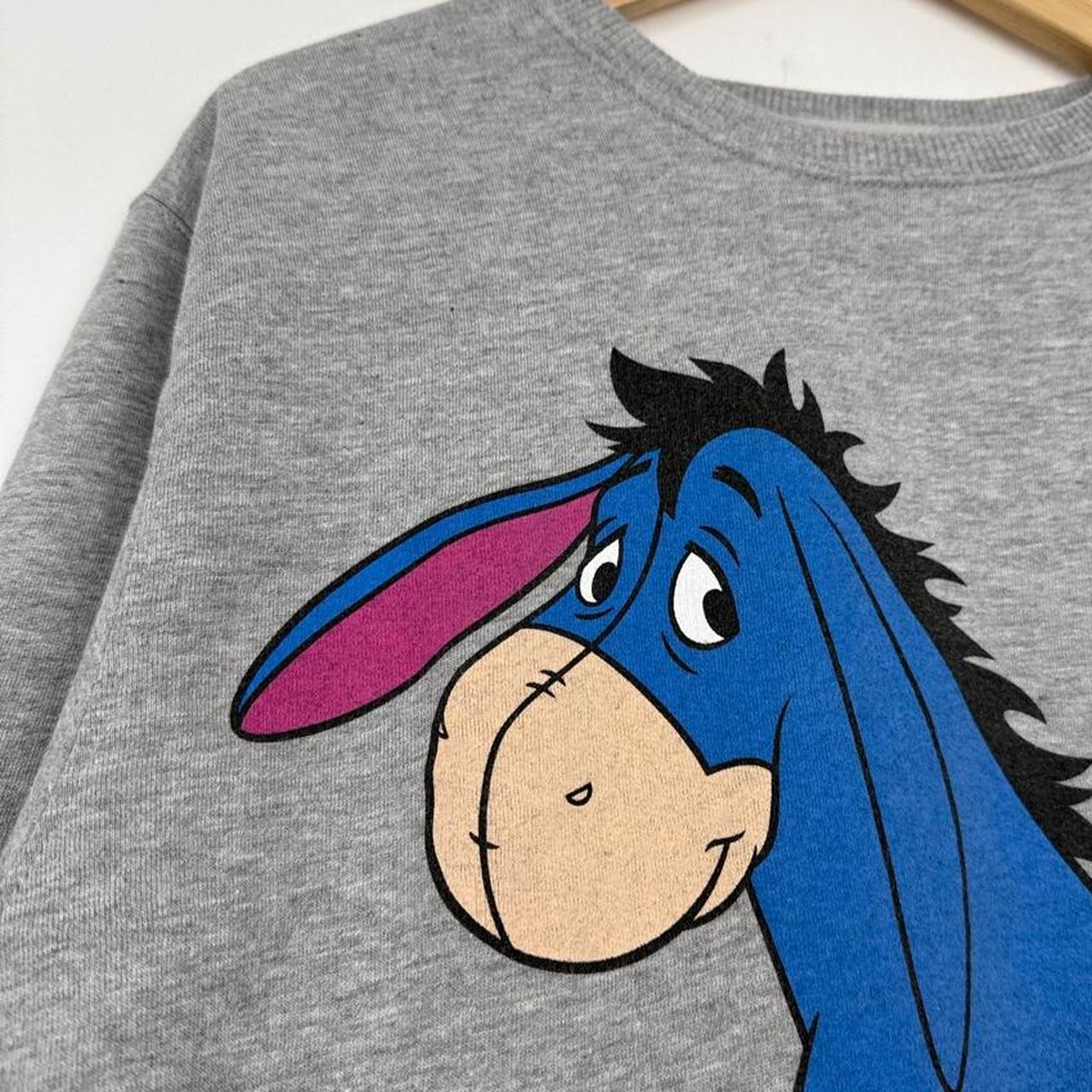 Vintage 00s Eeyore Disney Store Exclusive Grey Sweatshirt (L)