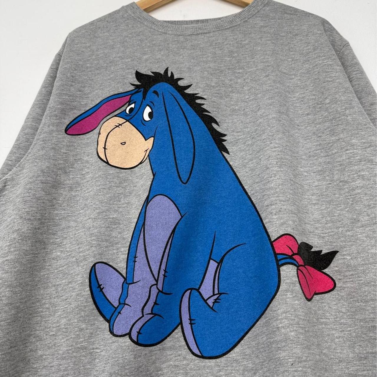 Vintage 00s Eeyore Disney Store Exclusive Grey Sweatshirt (L)