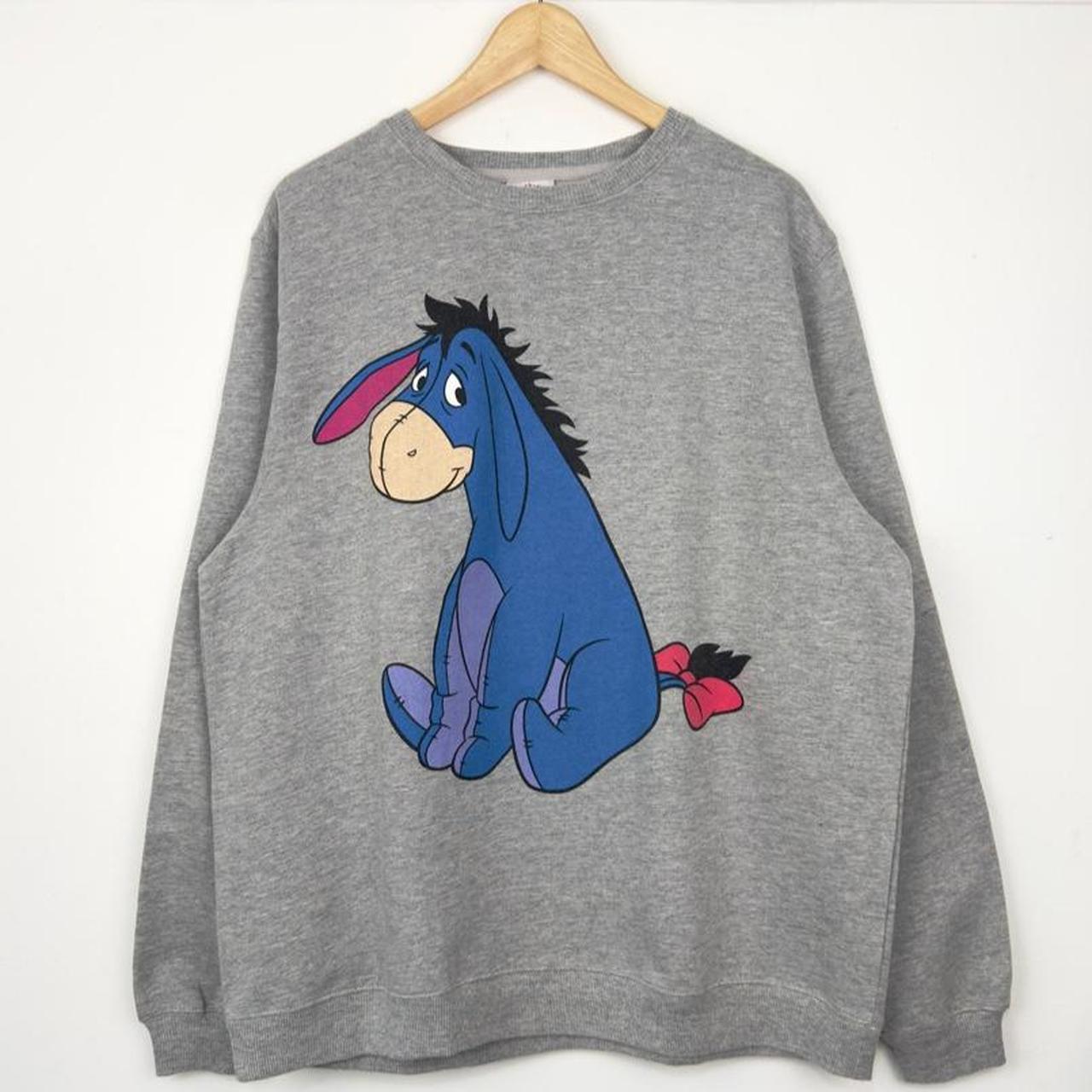 Vintage 00s Eeyore Disney Store Exclusive Grey Sweatshirt (L)