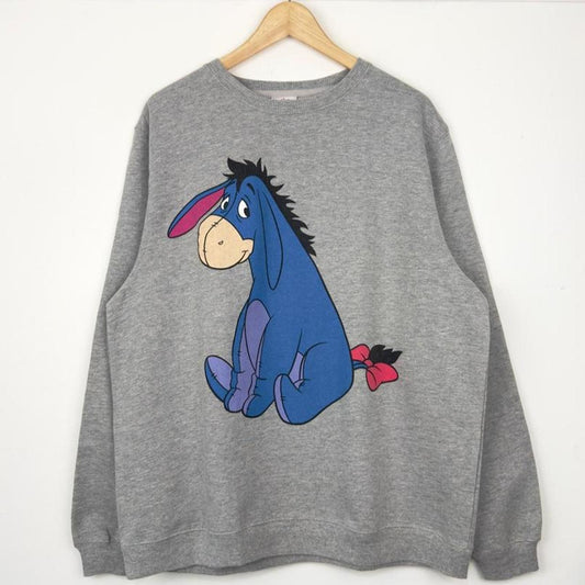 Vintage 00s Eeyore Disney Store Exclusive Grey Sweatshirt (L)