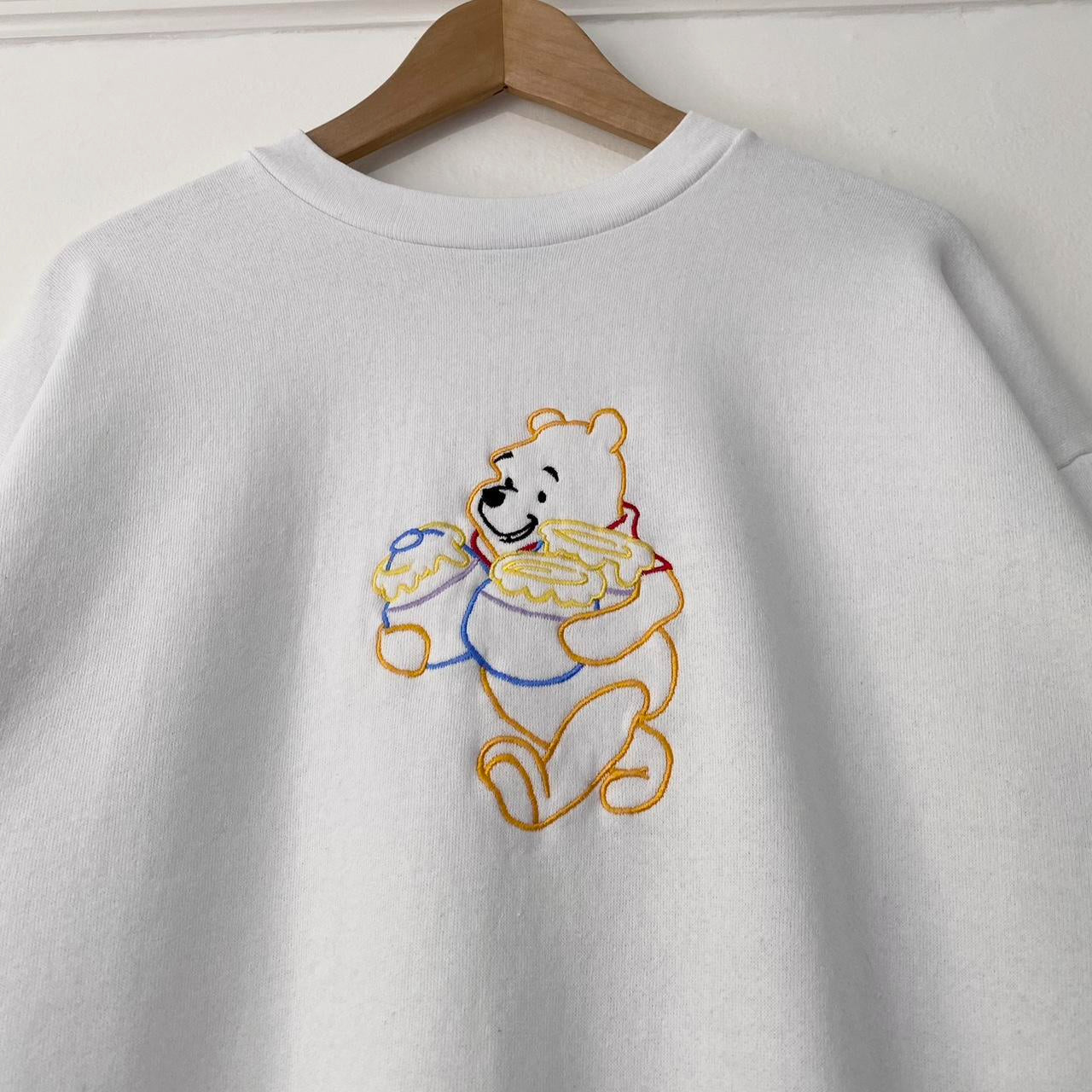 Vintage Pooh Honey Pots Outline 90s Sweatshirt (M)