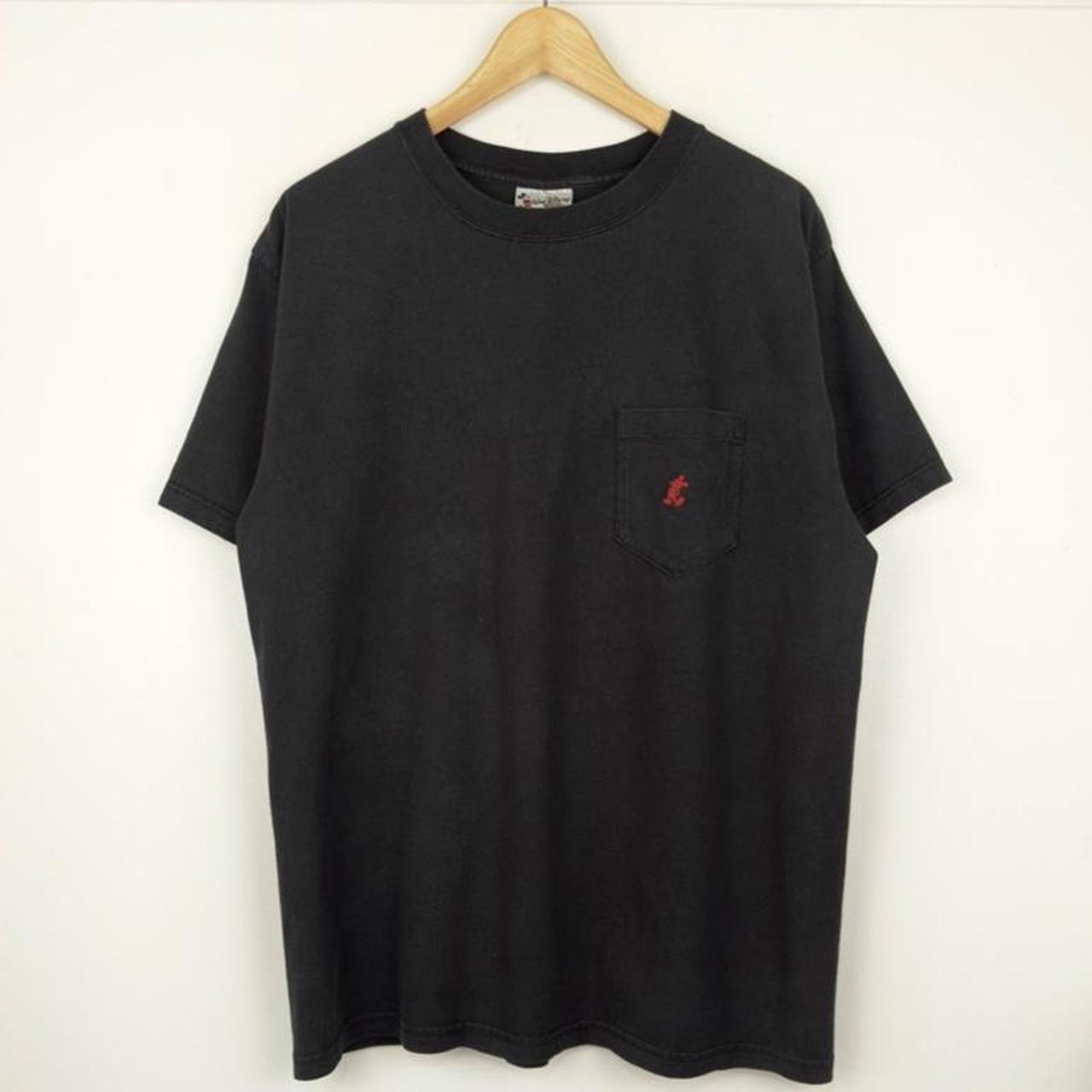 Vintage 00s Walt Disney World Mickey Black Pocket T Shirt (L)