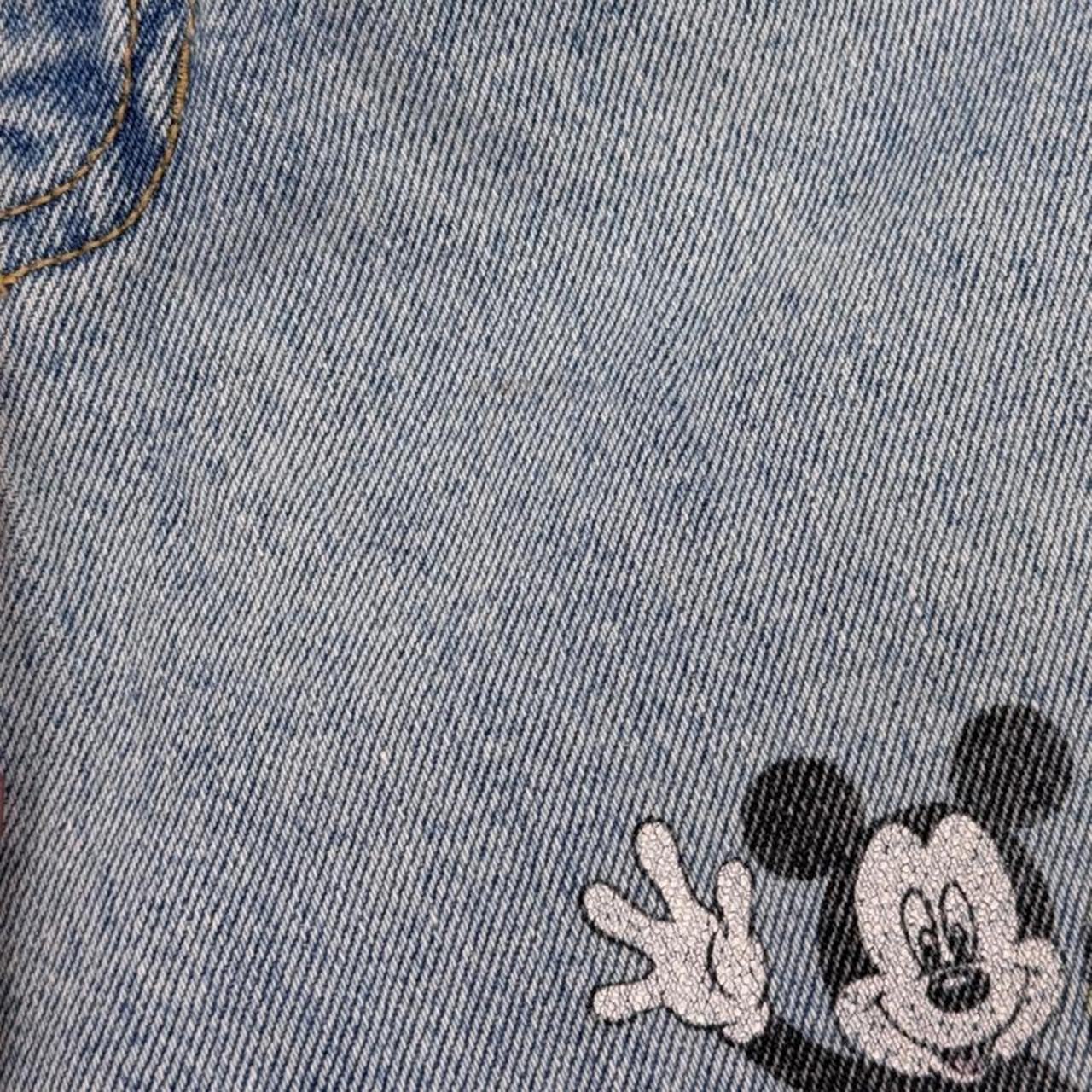 Vintage 90s Mickey & Friends Light Blue Denim Shorts (S)