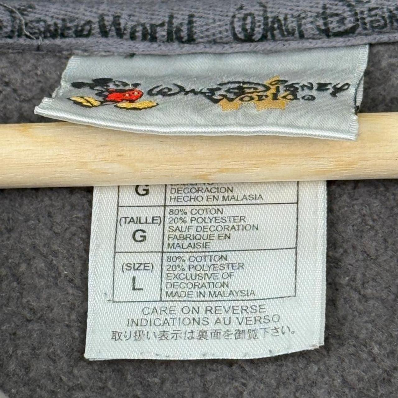 Vintage 2005 Walt Disney World Embroidered Grey Quarter Zip (XL)