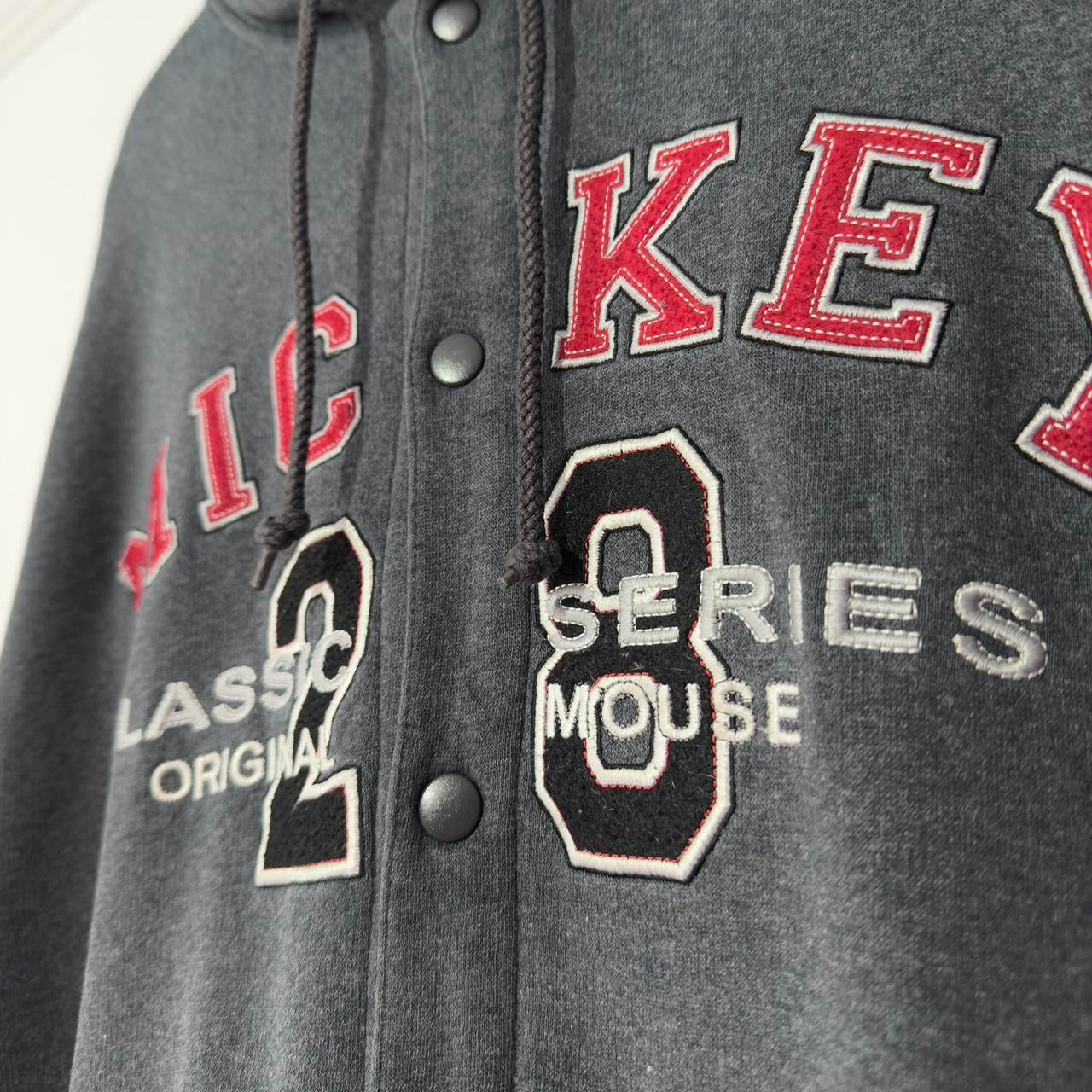 Vintage Mickey Button 00s Hoodie (XL/XXL)