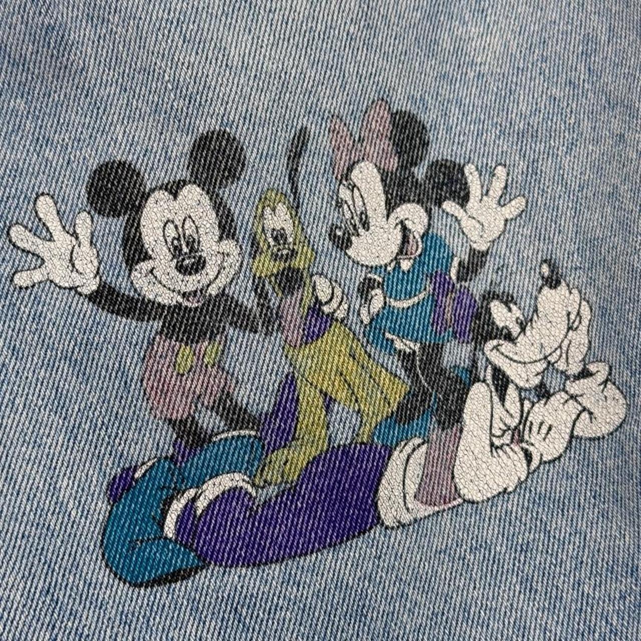 Vintage 90s Mickey & Friends Light Blue Denim Shorts (S)