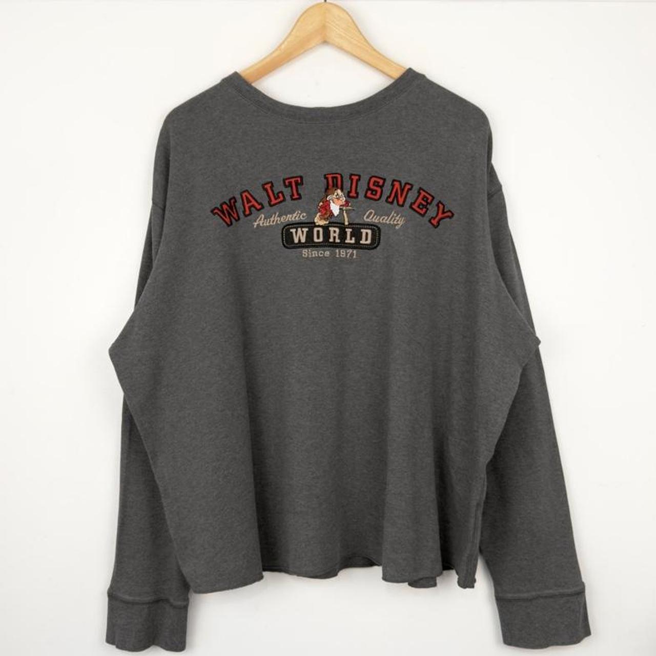 Walt Disney World Grumpy Embroidered 2000s Long Sleeve (XL)