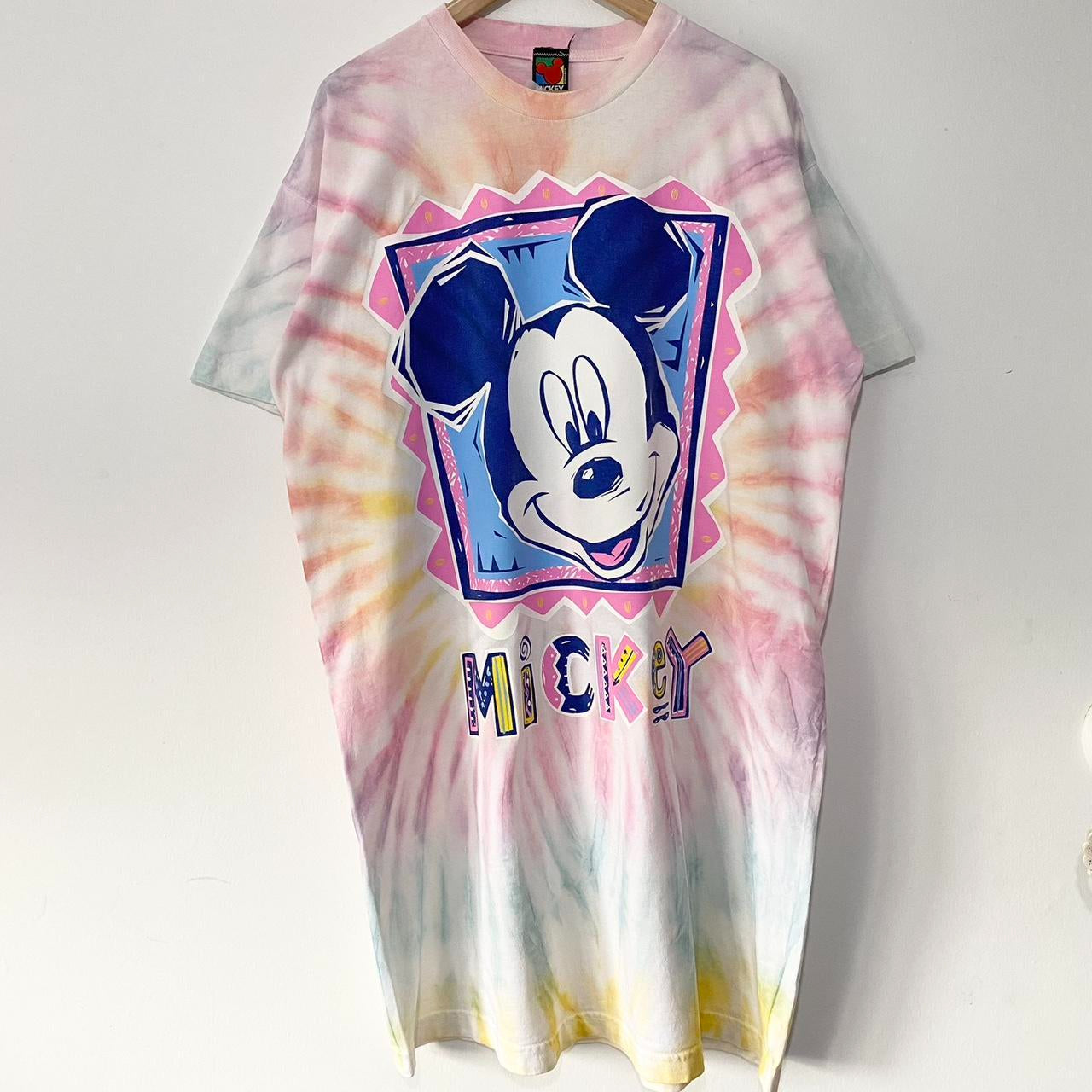 Vintage Mickey Tie Dye 90s T Shirt (XL)