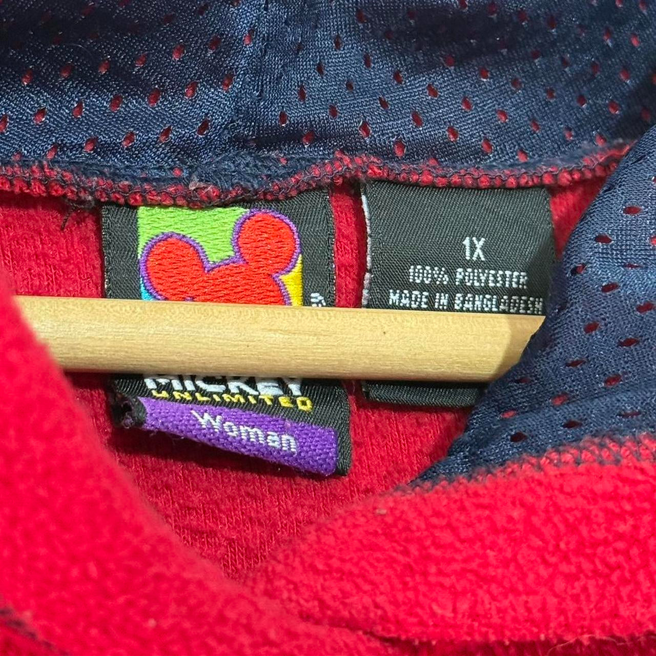 Vintage Mickey & Leaves Fleece Hoodie (Woman's 1X)