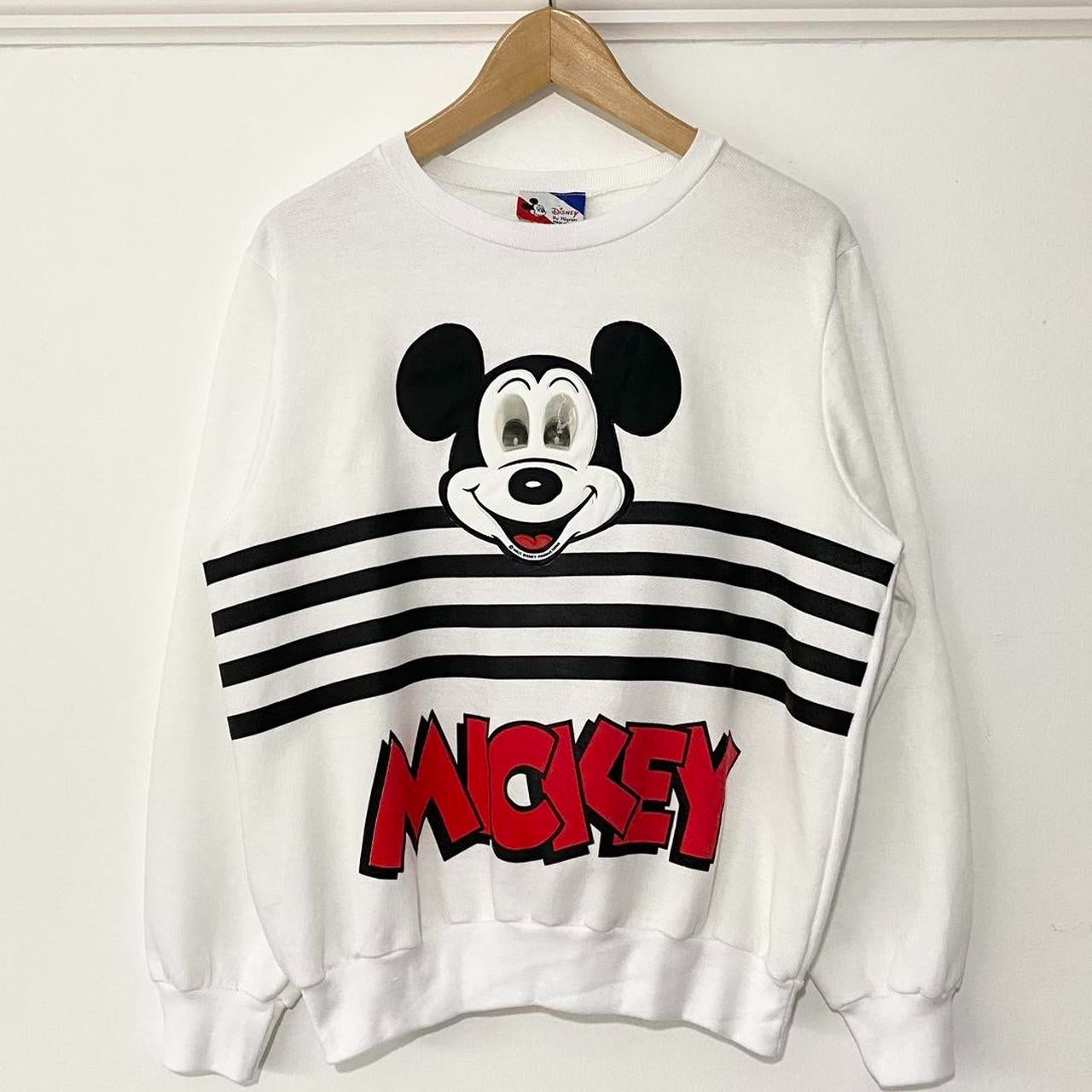 Vintage Mickey Mouse Eyes 80s Sweatshirt (Petite M)