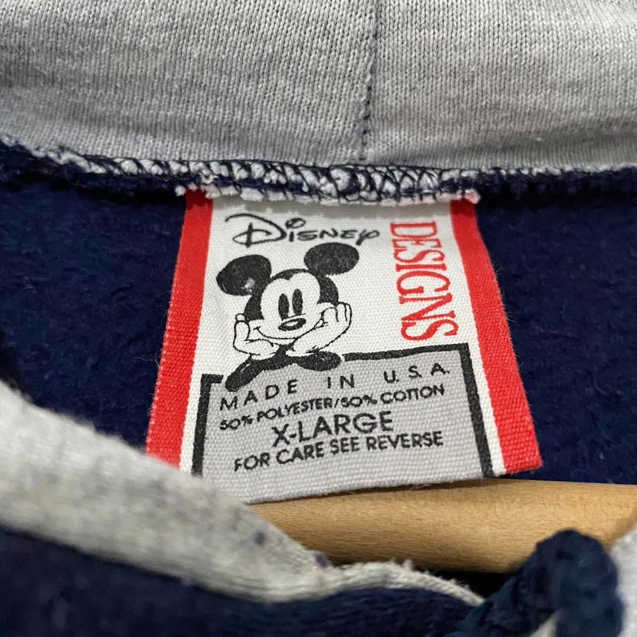 Vintage Mickey Spell Out 90s Hoodie (L/XL)