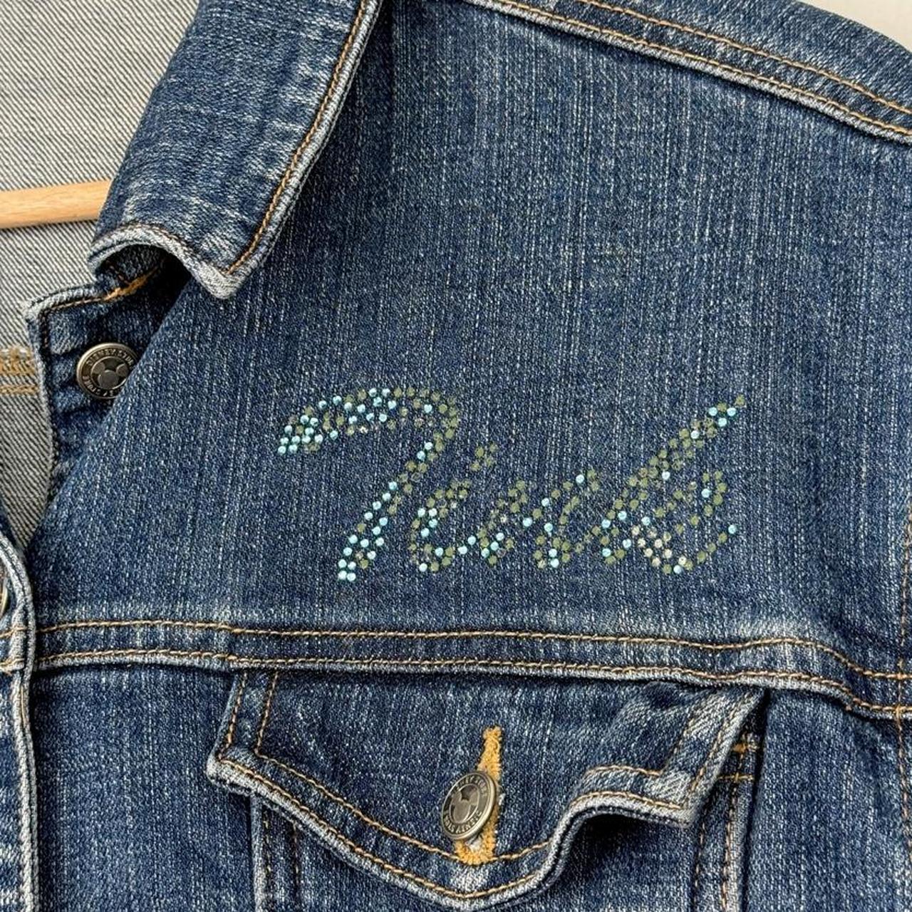Disney Tinker Bell 2000s Blue Denim Jacket (L)