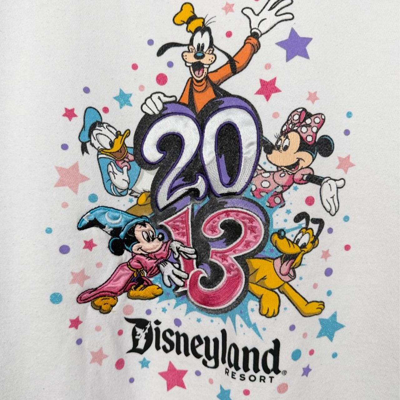 Disneyland 2013 Sorcerer Mickey White Zip Up Hoodie (Women's XL)