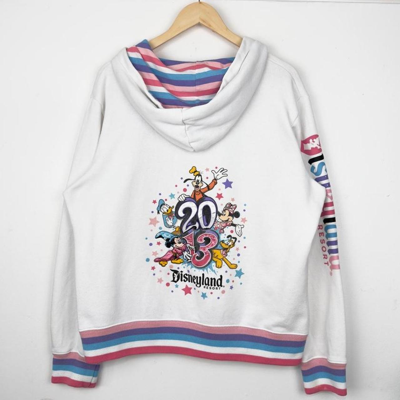 Disneyland 2013 Sorcerer Mickey White Zip Up Hoodie (Women's XL)