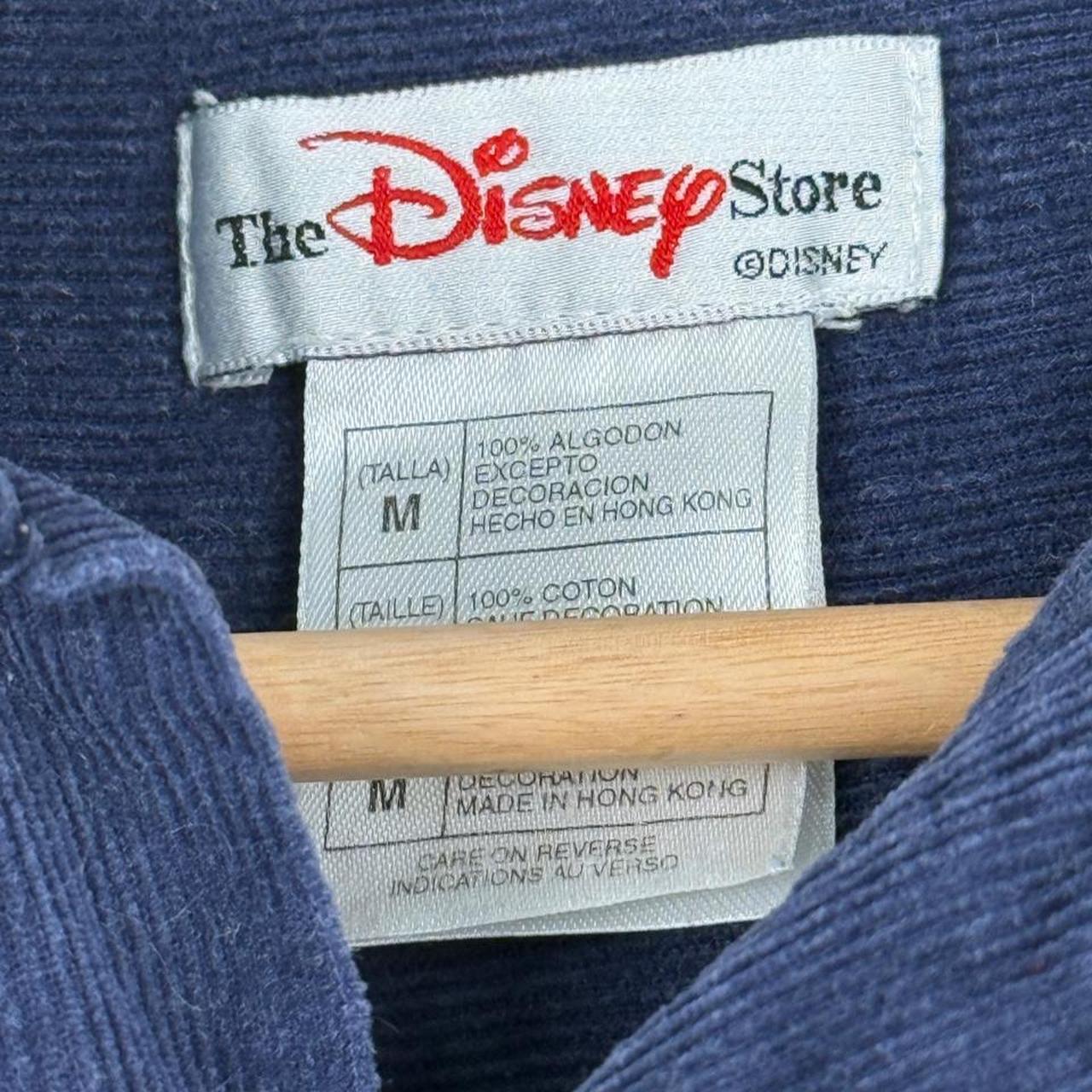Vintage 00s Winnie The Pooh Corduroy Navy Button Up Shirt (M)